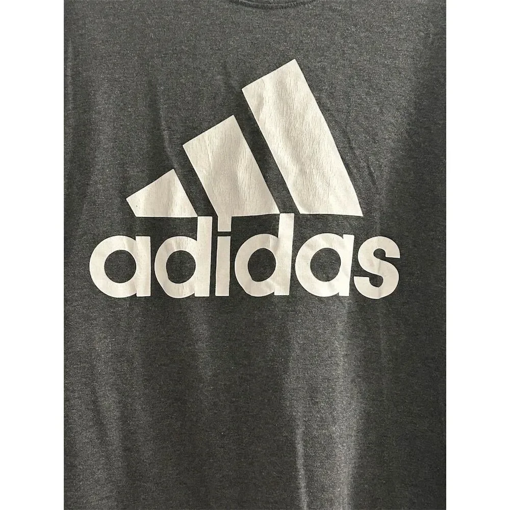 Adidas‎ Men's Graphic Tee Gray Short Sleeve Crew Neck Size L